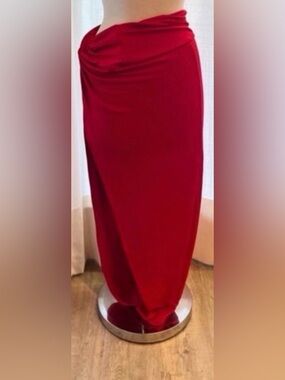 Red Maxi Skirt